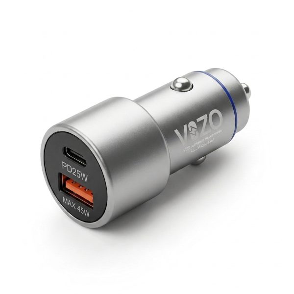 Vizo CAR45 45W Car Charger with Free 4 in 1 Cable – Fast Charging Car Charger Pakistan