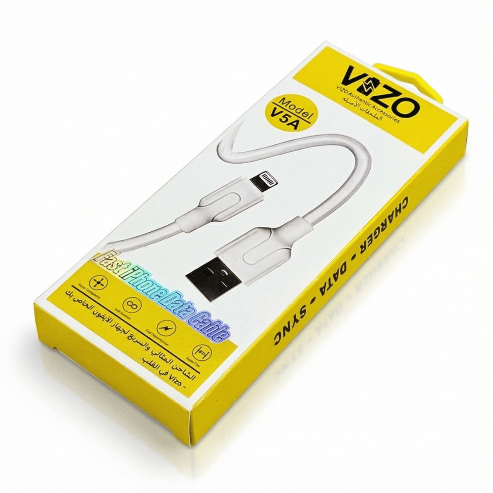 VIZO V5A iPhone Fast Charging Data Cable – 3A Fast Sync for All iPhone Models, Durable & Reliable Image 5
