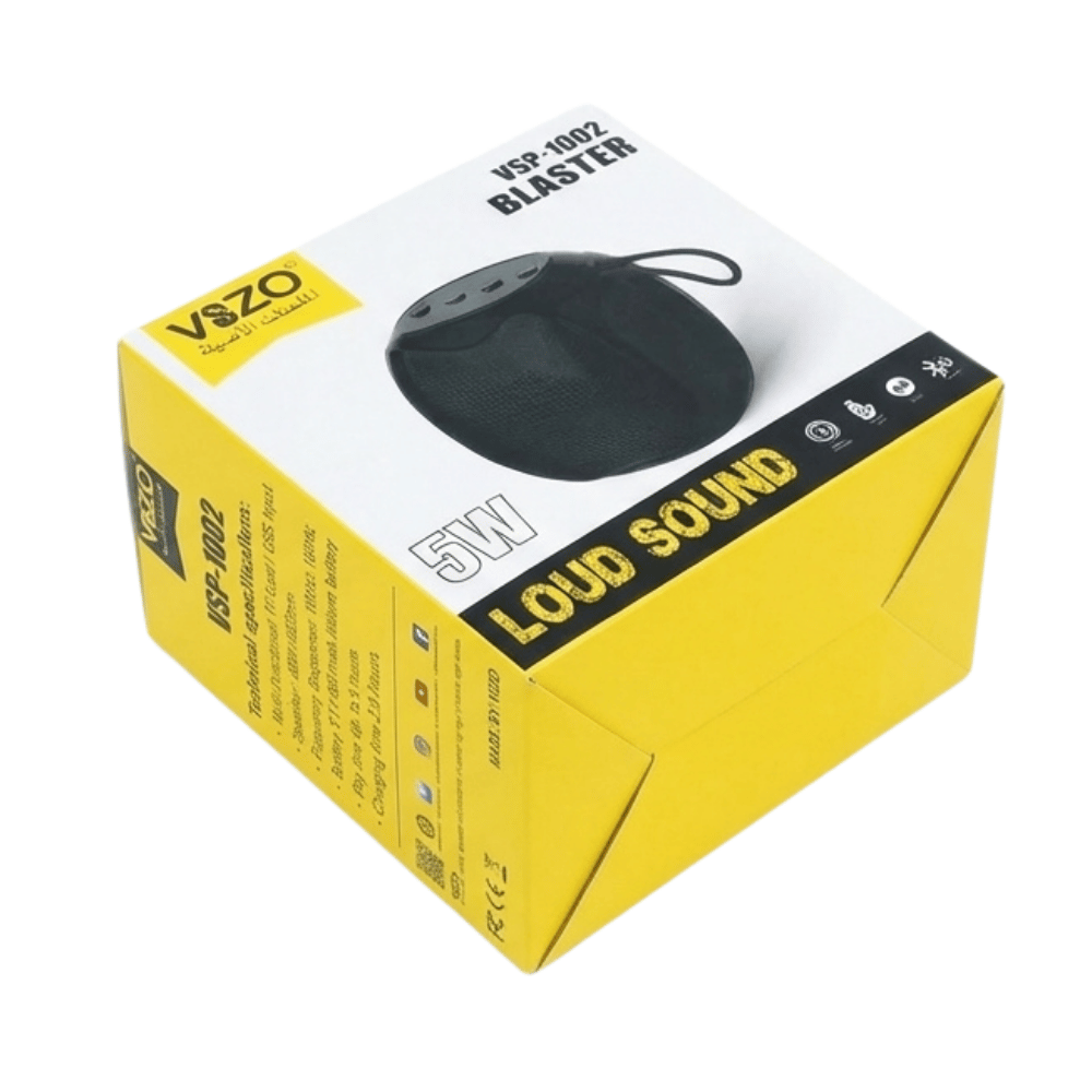 VSP 1002 Blaster Portable Speaker – 5W Loud Sound, 5H Playtime, TF Card & USB Support | Pakistan Image 4