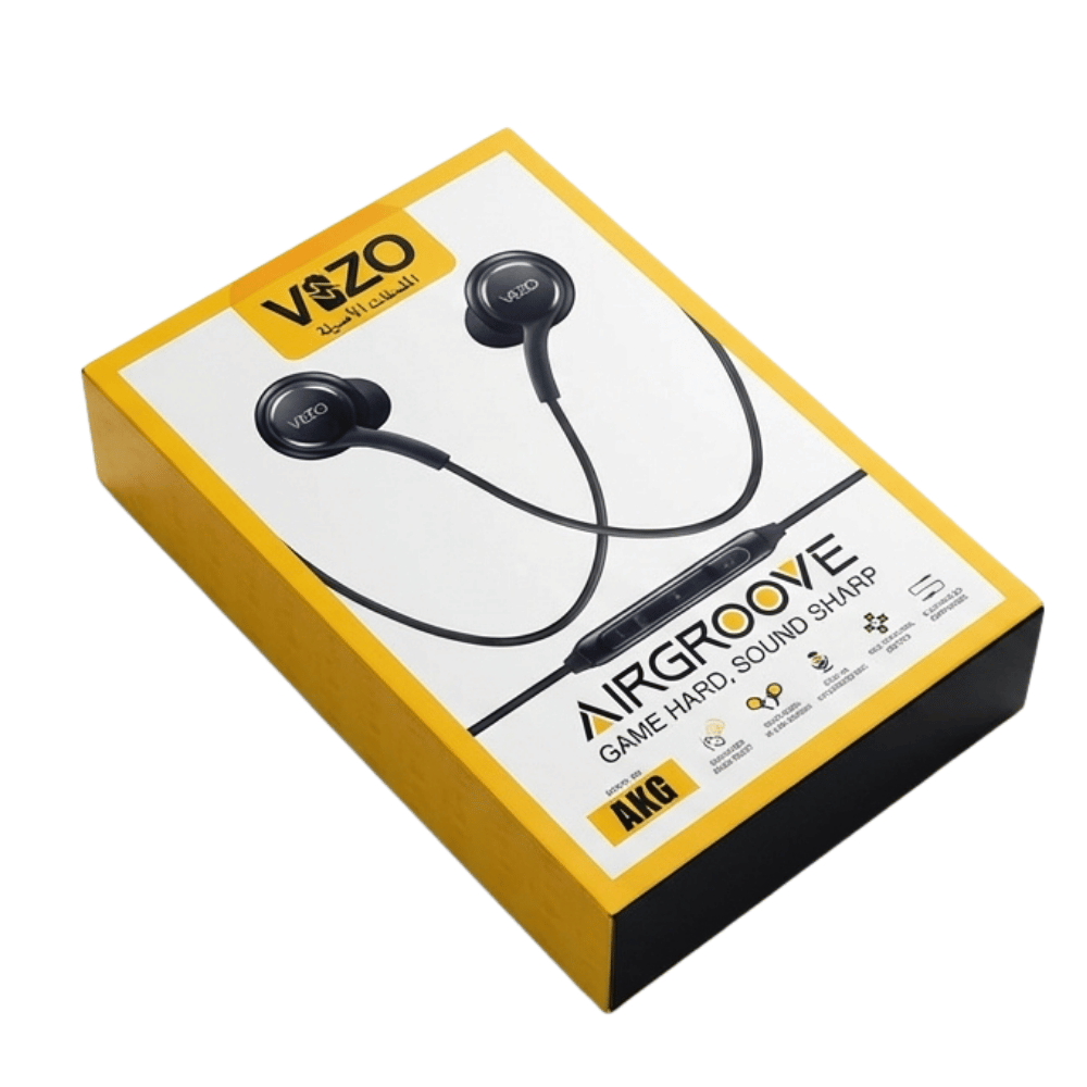 VIZO AIRGOOVE AKG Handsfree Super Bass – 5U Copper Speaker, Metal Smart Jack & Gaming Stereo | Pakistan Image 3