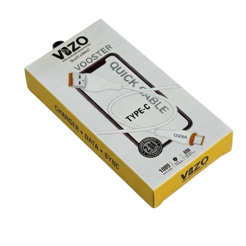 VOOSTER Type C Fast Charging Cable – 2 8A Fast Charging, High Compatibility & Data Sync | Pakistan Image 4