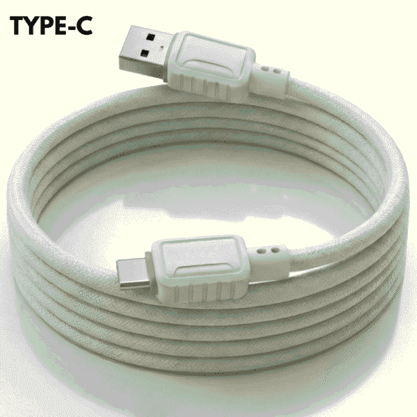 V GO PRO Type C Super Fast Charging Cable – 85W High Power Output with Type C & Micro Support for Maximum Performance