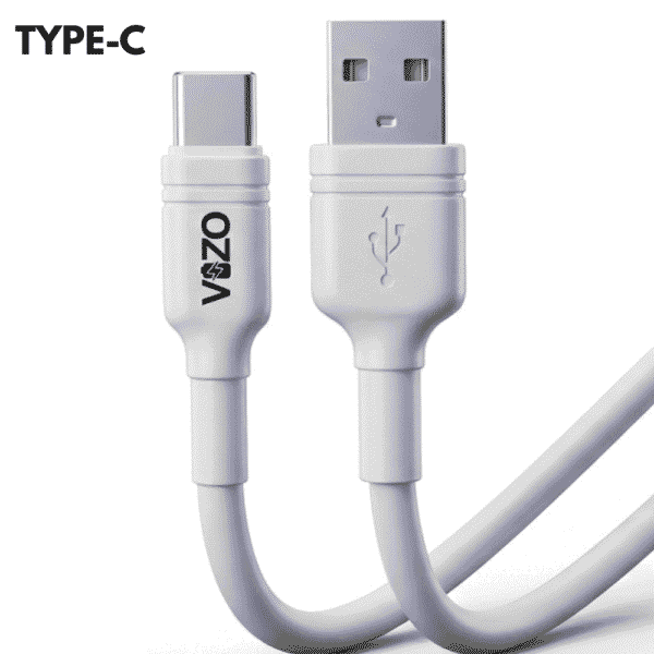 VIZO V4A Type C 4A Fast Charging Cable – 140 Copper Core with 4 5OD Thick Heavy Duty Build for Powerful & Stable Performance