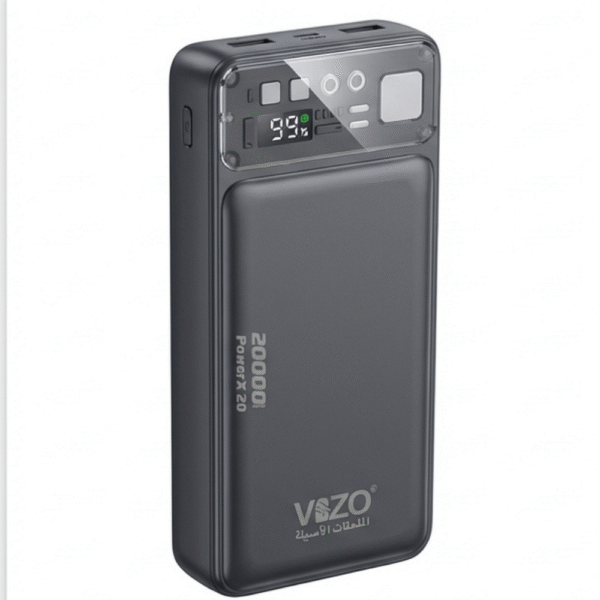 PowerX 20 (VPB P20) – 20000mAh 22 5W Super Fast Charging Power Bank with Built In Cables & Digital Display