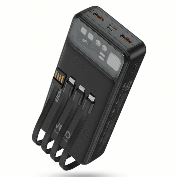 PowerX 20 VPB P20 Power Bank – 20000mAh 22 5W Fast Charging with Built In Cables | Pakistan