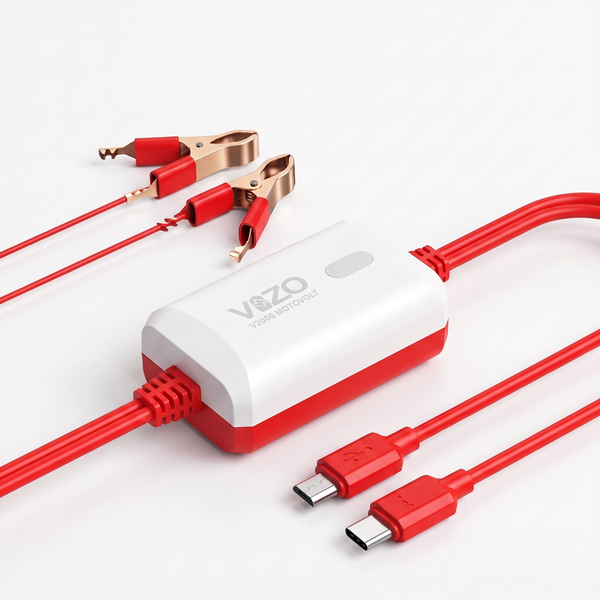 V2000 Motovolt Fast Charger – DC 12V 24V 3500mAh Charging Image 3